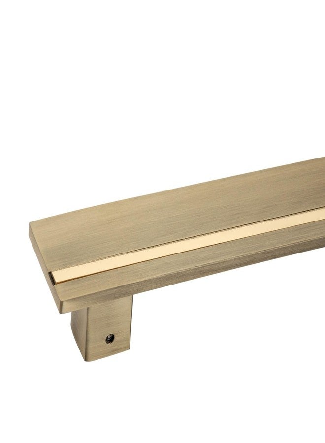 SAVlO Savio SPH38 18-Inch Stainless Steel Door Pull Handle with Antique Gold Finish. Modern Square Design, Anti-Rust and Heavy-Duty. Ideal for Home, Office & Commercial Doors. - Image 2